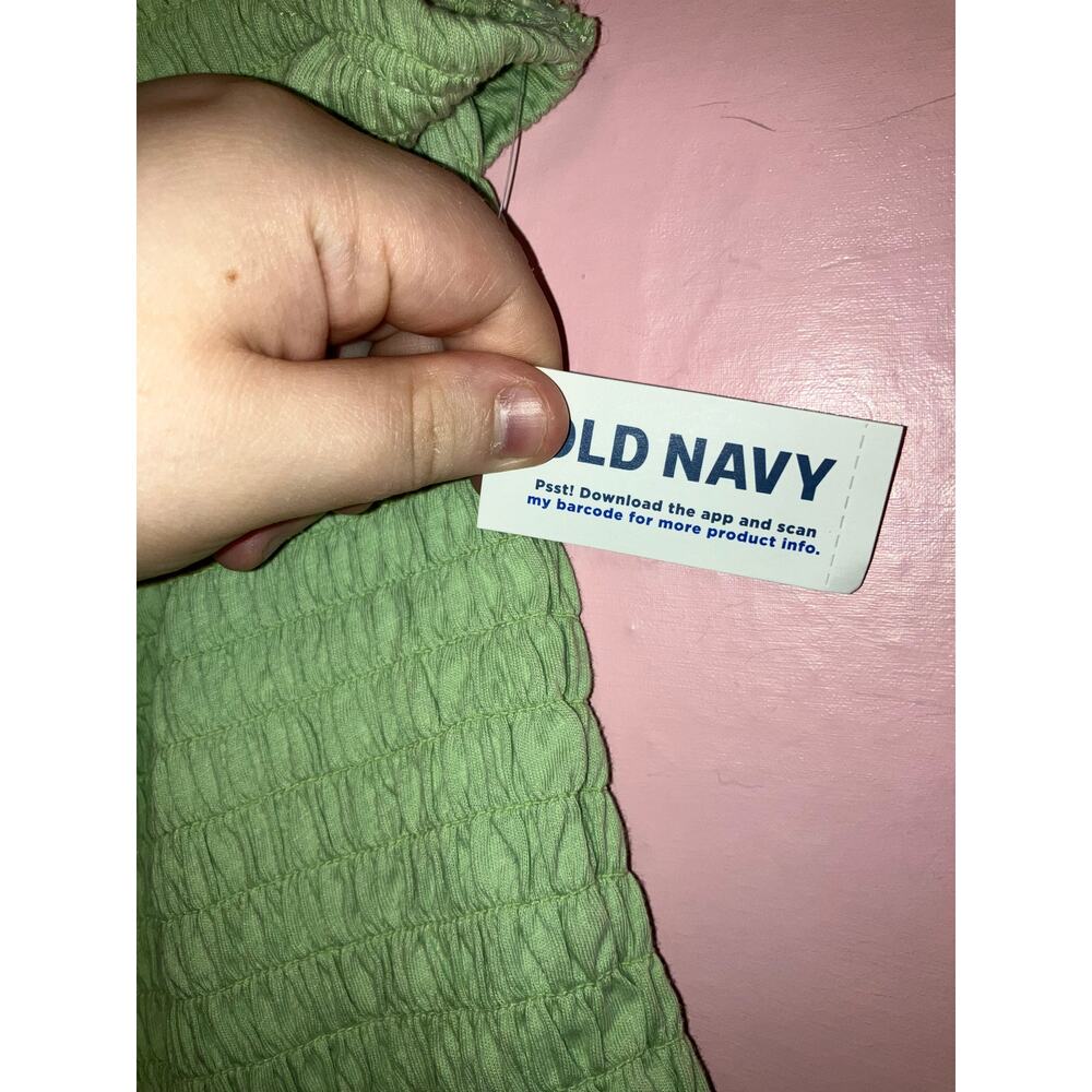 🥳 5/$20 NWT Old Navy mint green smocked halter top size large - Picture 3 of 7
